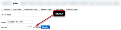 'Wallet': 'Cash Fund'